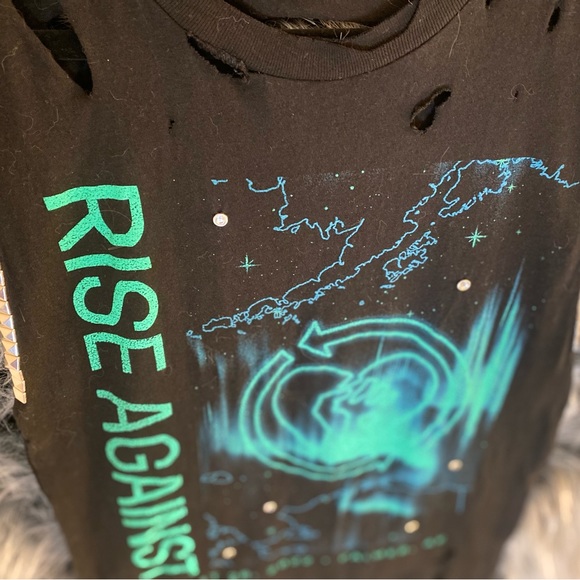 Custom design Rise Against band dress shirt - Picture 4 of 5